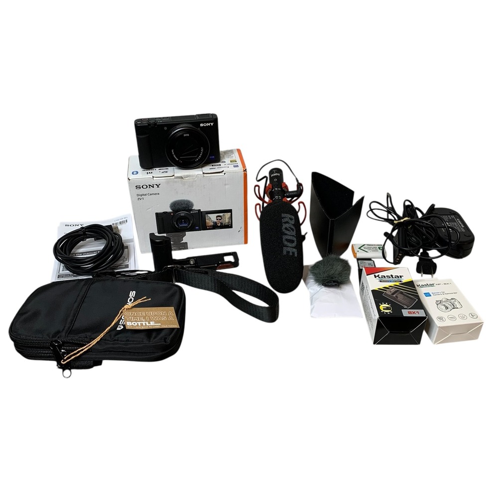 Sony ZV-1 4K Vlogging Camera RODE VideoMic NTG Neewer Creator Bundle